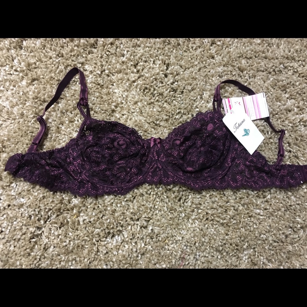 Tatiana plum lace bra - 3 in stock